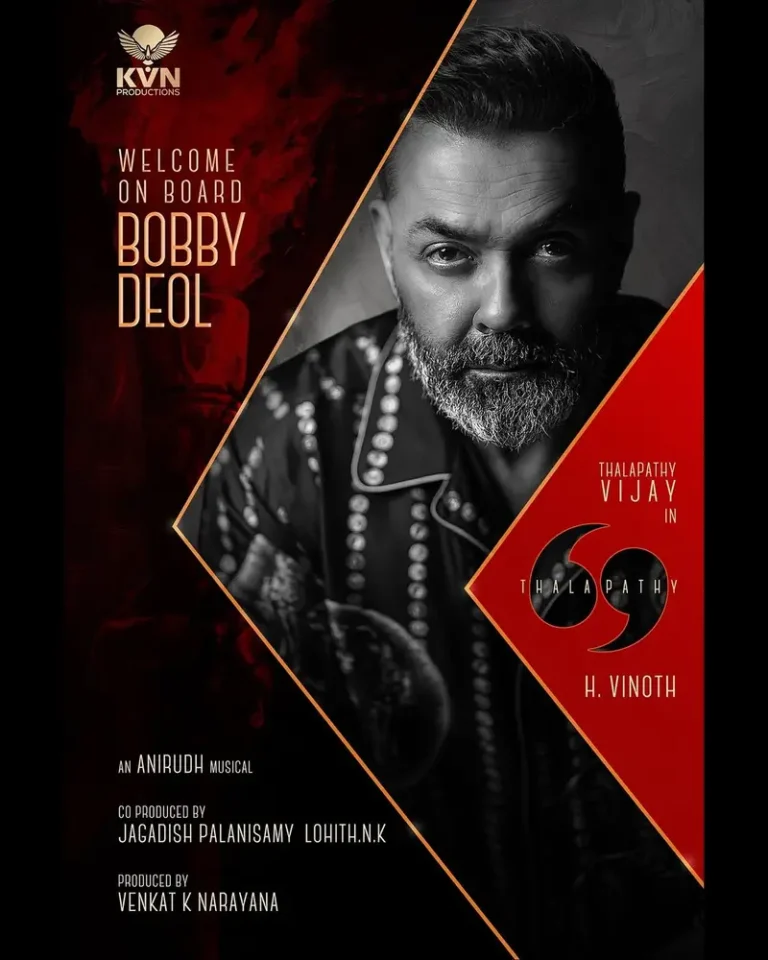 Boby deol:विजय की आखिरी फिल्म थलापति 69 से आया बड़ा अपडेट, बॉलीवुड स्टार बॉबी देओल की हुई एंट्री