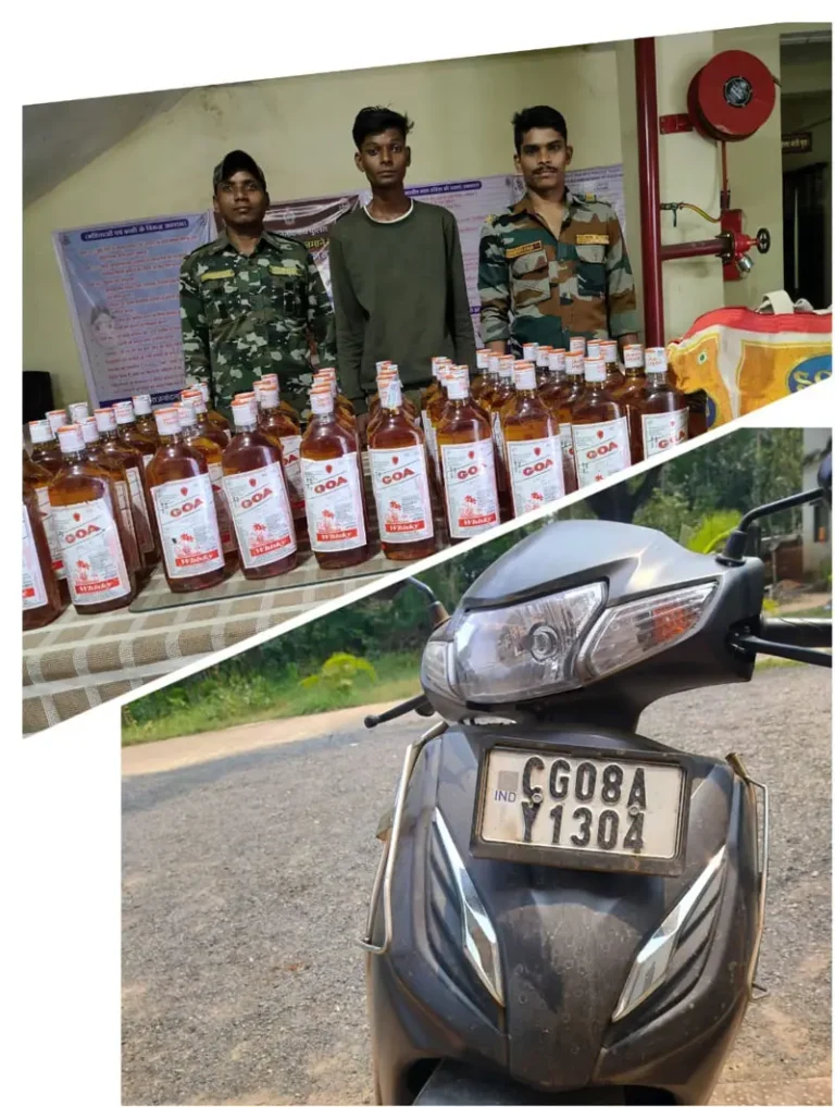 Breaking:MP की निर्मित शराब Goa और पकड़ा गया तस्कर CG में