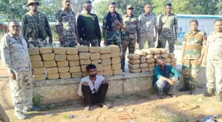 CG News:26 लाख के गांजा के साथ अंतर्राज्यीय तस्कर गिरफ्तार