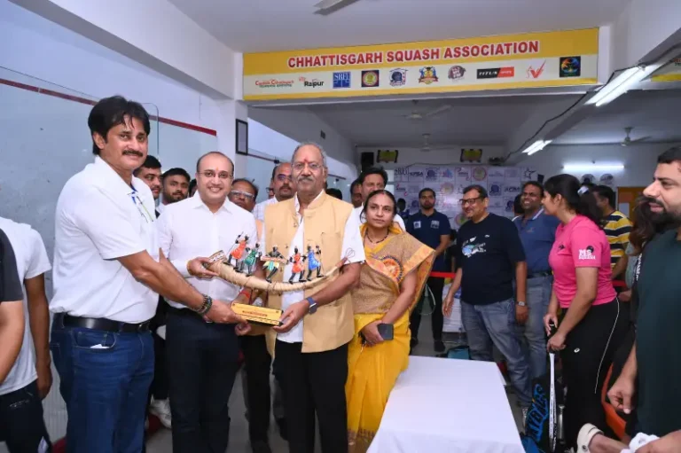 छ.ग. स्क्वैश ओपन चैंपियनशिप 2024 का विधिवत शुभारंभ