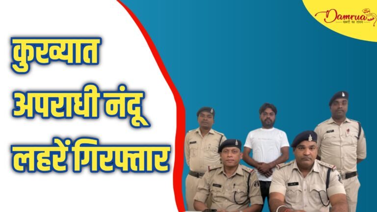CG News:बुजुर्ग की हत्या कर शव जलाने वाला कुख्यात सुपारी किलर नंदू लहरें गिरफ्तार, रायगढ़-डभरा डबल मर्डर केस में भी था फरार