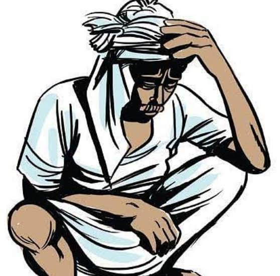 किसान की स्थिति चिंताजनक