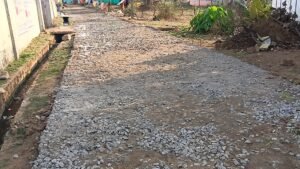 नगर पालिका उपाध्यक्ष के वार्ड मे हो रहा गुणवत्ताहीन सीसी रोड का निर्माण. गौरेला नगर पालिका वार्ड क्रमांक 10 4 IMG20250405162912 01