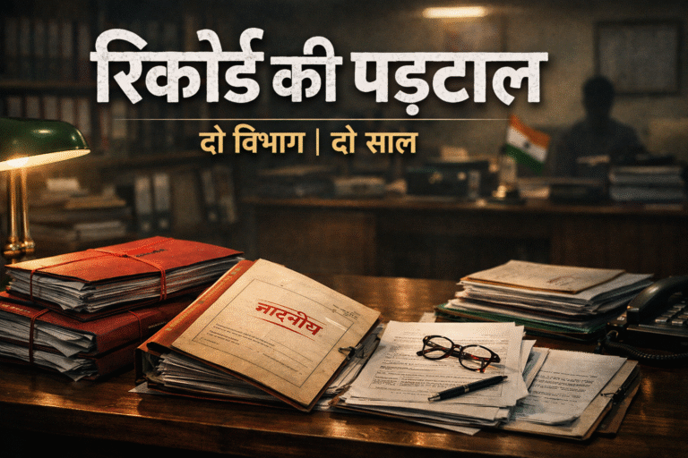 डमरुआ की पड़ताल | दो वर्षों से दो विभागों से जुड़े कार्यों की दस्तावेज़ी स्थिति।राजस्व और खनिज की बात 