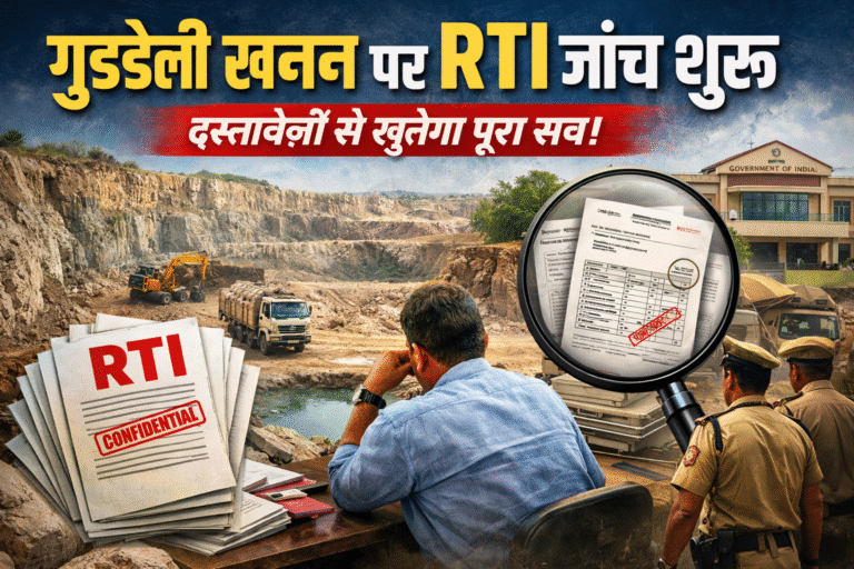 गुडेली खनन पर RTI जांच शुरू, दस्तावेज़ों से खुलेगा पूरा सच