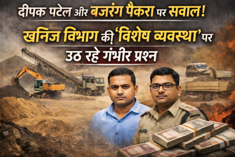 खनिज विभाग की ‘विशेष व्यवस्था’ पर उठते सवाल: गुडेली कटंगपाली में संरक्षण की चर्चाएँ तेज