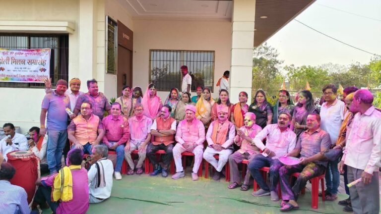 सारंगढ़ जिला भाजपा परिवार ने मनाया भव्य होली मिलन समारोह