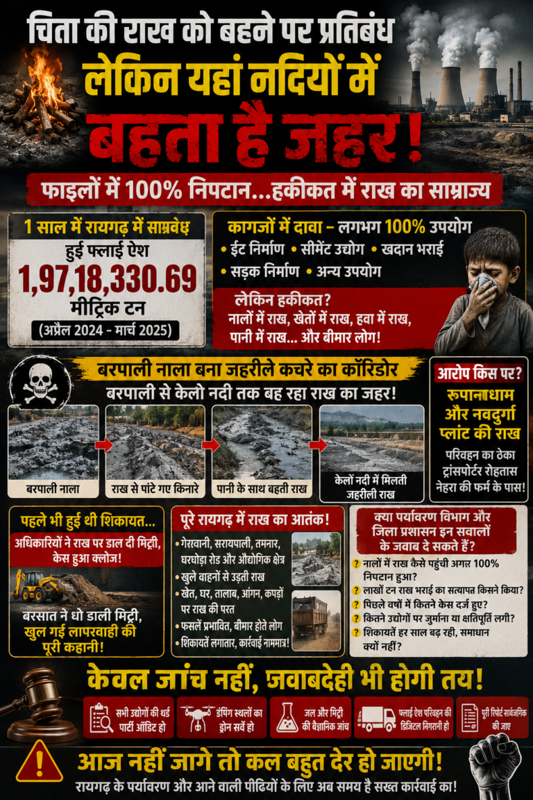 चिता की राख को बहने पर प्रतिबंध, लेकिन यहां नदियों में बहता है जहर! फाइलों में 100 प्रतिशत निपटान…