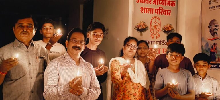 मिशन स्कूल ने यशस्वी प्रधान मंत्री नरेन्द्र मोदी जी के लिए आशीर्वाद का दीया जलाया
